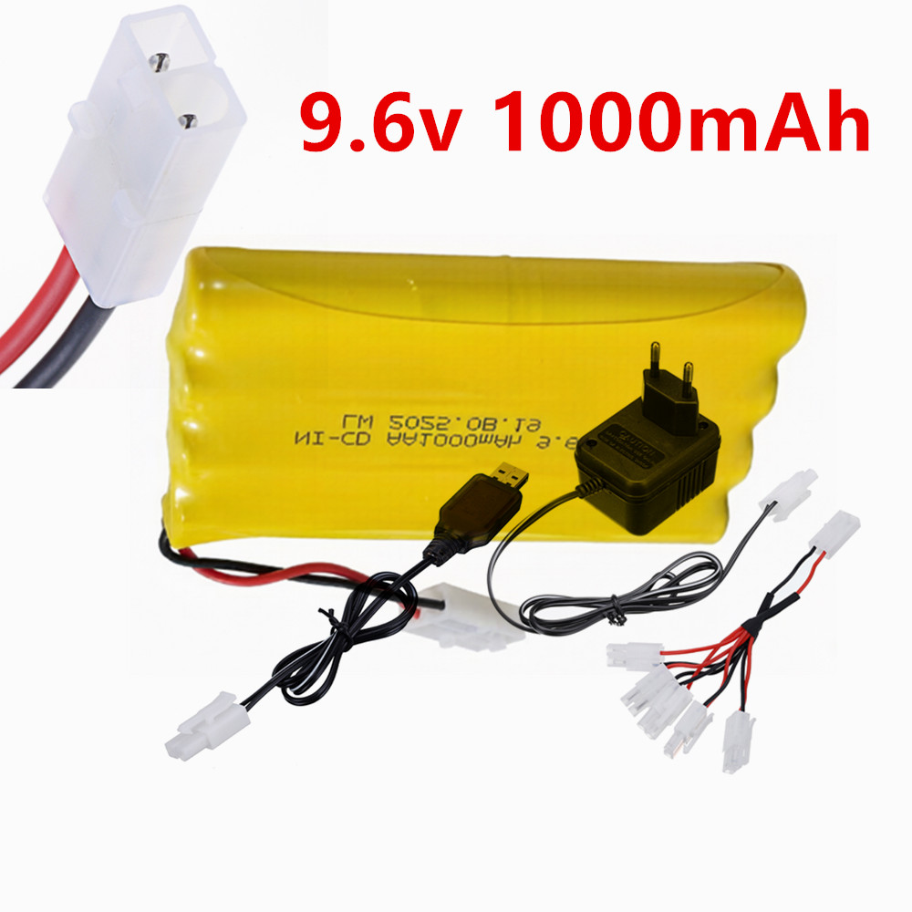 Rc Hobby Charger - Baterai Isi Ulang Ni-CD AA 9.6v