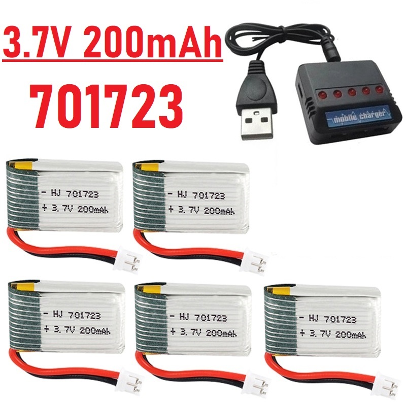 Rc Hobby Charger - Peningkatan Baterai 3.7V 200mAh Dengan Pengisi