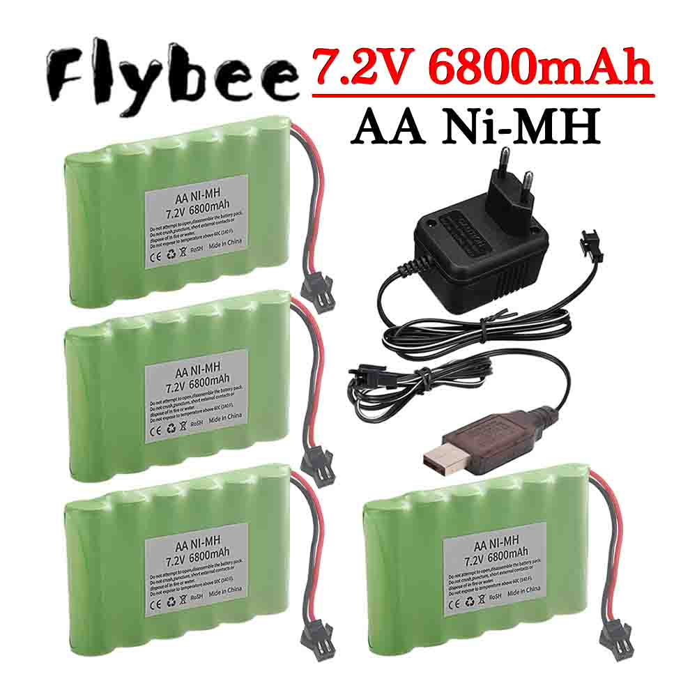 Rc Hobby Charger - Baterai Ni-MH 7.2V 6800MAh SM Plug