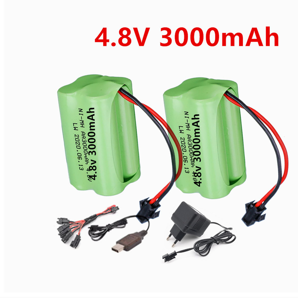 Rc Hobby Charger - Baterai Isi Ulang 4.8v 3000mAh dan