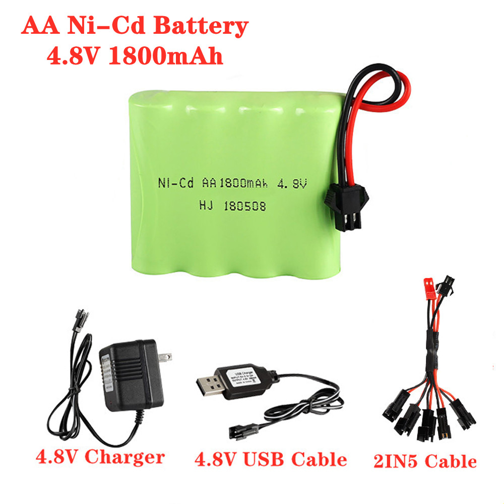 Baterai 4.8V 1800mAh ni-cd AA  - Rc Hobby Charger ulasan dan harga